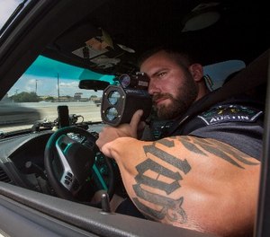 Austin PD Officer Jason Borne on patrol.