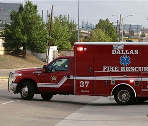 A Dallas Fire-Rescue ambulance.
