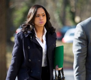 In this March 3, 2016, file photo, Baltimore State's Attorney Marilyn Mosby arrives at Maryland Court of Appeals in Annapolis, Md. (AP Photo/Jose Luis Magana, File)
