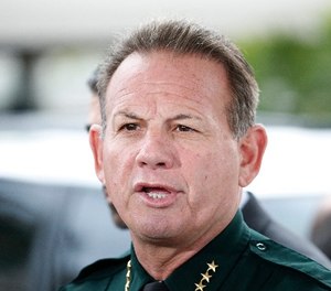 Broward County Sheriff Scott Israel speaks during a news conference at Fort Lauderdale–Hollywood International Airport, Friday, Jan. 6, 2017, in Fort Lauderdale, Fla. (AP Photo/Wilfredo Lee)