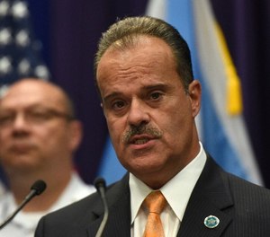 Chief Anthony Riccio of the Bureau of Organized Crime, speaks at a news conference, Friday, June 30, 2017, in Chicago.