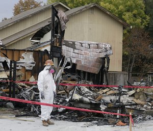Captain Joe Chavez said the danger of exposure is only getting worse due to synthetic material in home furnishings. (Photo/AP)