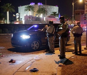 Multiple victims were being transported to hospitals after a shooting at a music festival on the Las Vegas Strip.