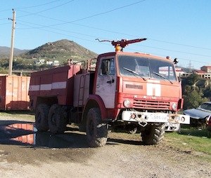 One of Mtskheta Fire Department's two fire trucks (Photo: Rick Markley).
