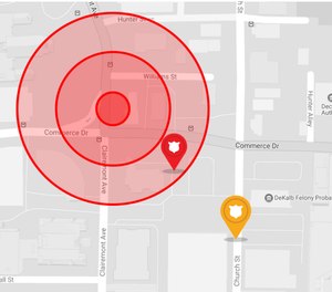 Geomapping and features like action zones enhance officer safety by giving visibility to officer locations and nearby support.