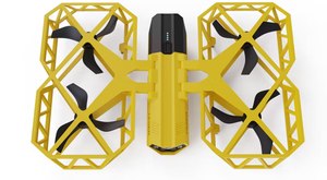 A conceptual rendering of TASER Drone, a new Axon product under development to help stop mass shootings.