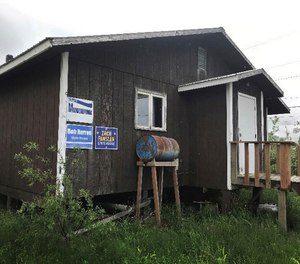 The public safety building in Napakiak, Alaska. (Association of Village Council Presidents via AP)