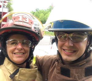 The men at my station and those I trained with became valued role models for my son, and I’m proud to say that my son is now serving as a junior firefighter.