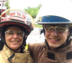 The men at my station and those I trained with became valued role models for my son, and I’m proud to say that my son is now serving as a junior firefighter.