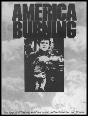 Cover of 1973 "America Burning" report. 
