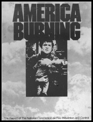 Cover of 1973 "America Burning" report.