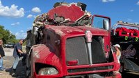 Texas firefighter injured in rollover crash en route to call, tanker crushed