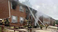 Ky. FFs rescue people trapped inside burning apartment building
