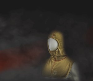 The RedZone particulate blocking firefighter hood seals contaminants out.