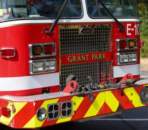 Atlanta Fire Department Engine with Company 10 out of Grant Park.
