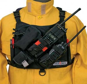 True North’s Radio Chest Harness accommodates any make and model of portable radio.