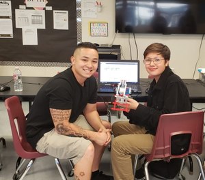 Law enforcement mentors give students a glimpse of what their future could look like.