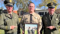 3 generations of COs honor CDCR badge