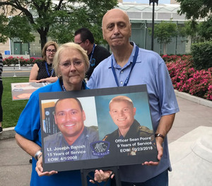 Parents of Lt. Joseph Banish lost to suicide on April 1, 2008 at the 2019 Blue H.E.L.P. Police Week event.