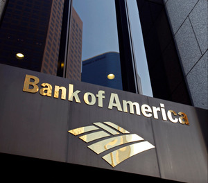 The Bank of America building is shown at the Bank of America Plaza in downtown Los Angeles on Friday Oct.8,2010.