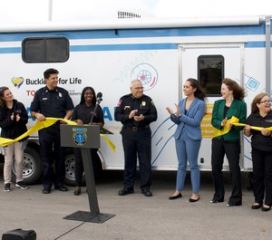Austin-Travis County EMS, Cincinnati Children's Hospital Medical Center (CCHMC) and Toyota held a kick-off event and ribbon cutting for the Buckle Up for Life Safety Lab program on Nov. 20. The program was funded with a grant awarded by CCHMC and Toyota to the Austin-Travis County EMS. (Photo/Toyota)