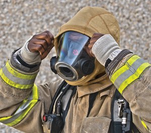 The PGI Cobra BarriAire Gold Hood is a one-size-fits-all hood, with generous cut around key hot zones, snug face closure to ensure proper marriage around the mask and extended length in the front and back for full protective coverage.