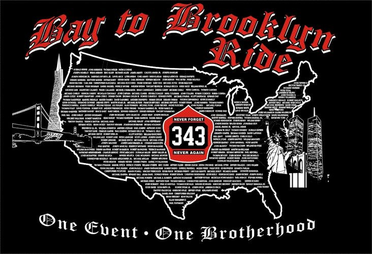 A group of active and retired firefighters, plus military veterans, is planning to bike across the country, from the Bay Area to Brooklyn.
