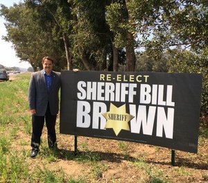 Santa Barbara Sheriff Bill Brown on his 2014 re-election campaign for sheriff in Santa Barbara County, California.