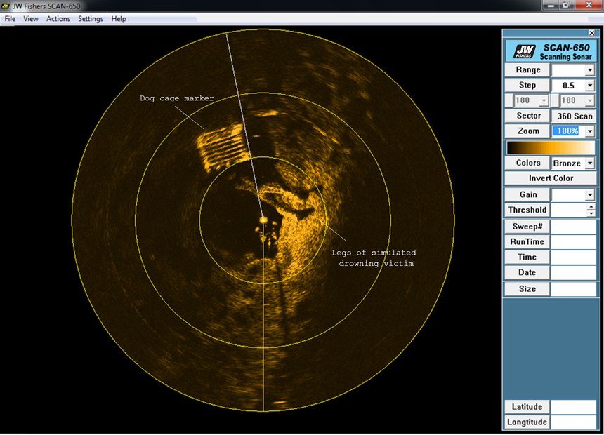 Scanning sonar is an ideal tool for underwater search. (Courtesy photo)