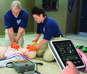 Incorporating feedback devices into adult CPR courses provides the quality and consistency of CPR training, which increases the chance of a successful outcome when CPR is performed. (image/Bound Tree)