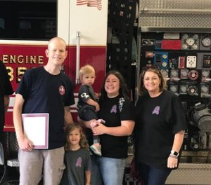 Lancaster Firefighter Brandon Peterson had battled an aggressive type of cancer.