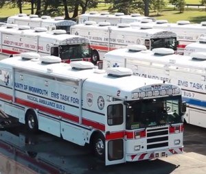 NJ/NY Regional Medical Ambulance Bus & Medical Evacuation Transport Unit Fleet. These 18 resources together are the largest regional fleet in America which can transport 300-500 patients in one single mission.