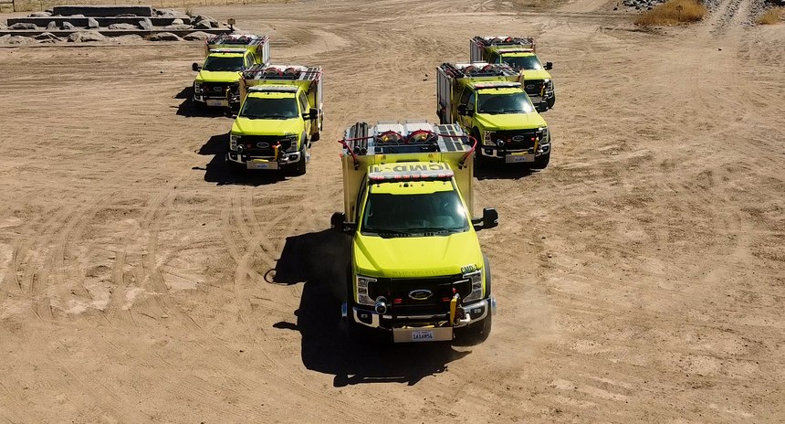 With a four-person crew and 300 gallons of water, the newest engine additions to system are outfitted to support a variety of emergency situations, from responding to wildfires in rural settings to protecting structures in urban areas and performing urban search and rescue operations.