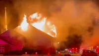 Video: 4-alarm fire destroys N.J. church