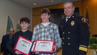Photo of the Week: Calif. junior lifeguards recognized for response to father's cardiac arrest