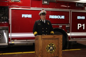 Fire Chief Michael Callahan was sworn in in 2018. His last day will be on April 28.