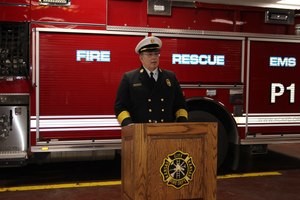 Fire Chief Michael Callahan was sworn in in 2018. His last day will be on April 28.