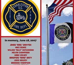 The ceremony will last about 30 minutes, paying respect to the firefighters. (Photo/ Charleston County Consolidated 9-1-1 Center-Public Education Program)