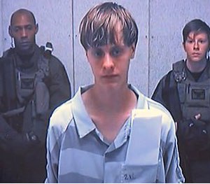 Dylann Roof appears via video before a judge, in Charleston, S.C., Friday, June 19, 2015.