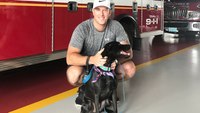 Photo of the Week: Firefighter takes in patient’s dog