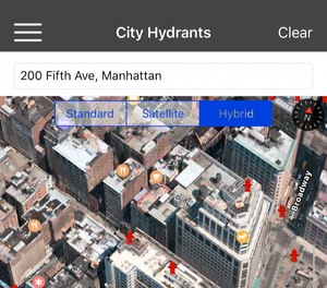 Apps in the Rapid SizeUp bundle, which includes Mobile MDT, help responders search for hydrants, fire boxes and addresses. (Image/Rapid SizeUp)