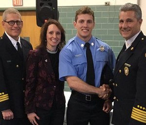 Fire Training Academy Class cadet Justin Leon paid homage to his father, who died in the line of duty, by using his badge number.