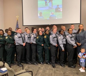Class 287 of the College of Central Florida's correctional academy graduates in 2019.