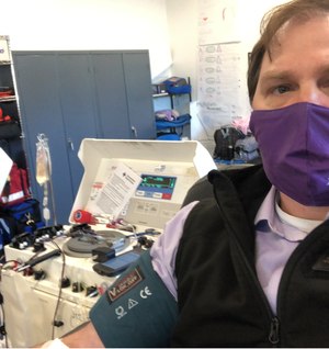Kevin Collopy, clinical outcomes and compliance manager for Novant Health AirLink and VitaLink, said EMS providers should try to set a good example by donating.
