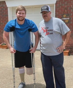 Colton Adams and Clint Franklin were working a crash scene when an 18-wheeler crashed into both vehicles from a previous accident