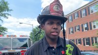 D.C. firefighter catches baby dropped from second story of burning building
