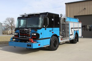 The Star Lake Fire District recently received a new, blue Toyne pumper.