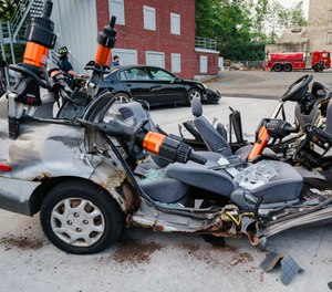 The Holmatro tools will allow Darien firefighters to work on multiple sides at one time.