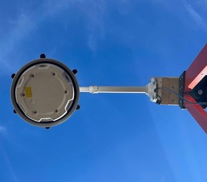 A view of SDS Outdoor from below. S&T and first responders assessed the technology at Joint Base McGuire-Dix-Lakehurst in New Jersey in November 2022. (Photo: S&T.)