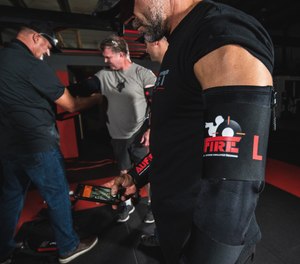 The AUFIRE training tool is designed to improve decision-making, return-fire accuracy and life preservation skills after an officer is hit by gunfire, a knife, or other objects, in dynamic force-on-force scenarios.